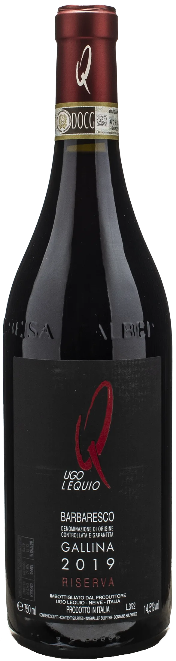 Ugo Lequio Barbaresco Gallina Riserva 2019