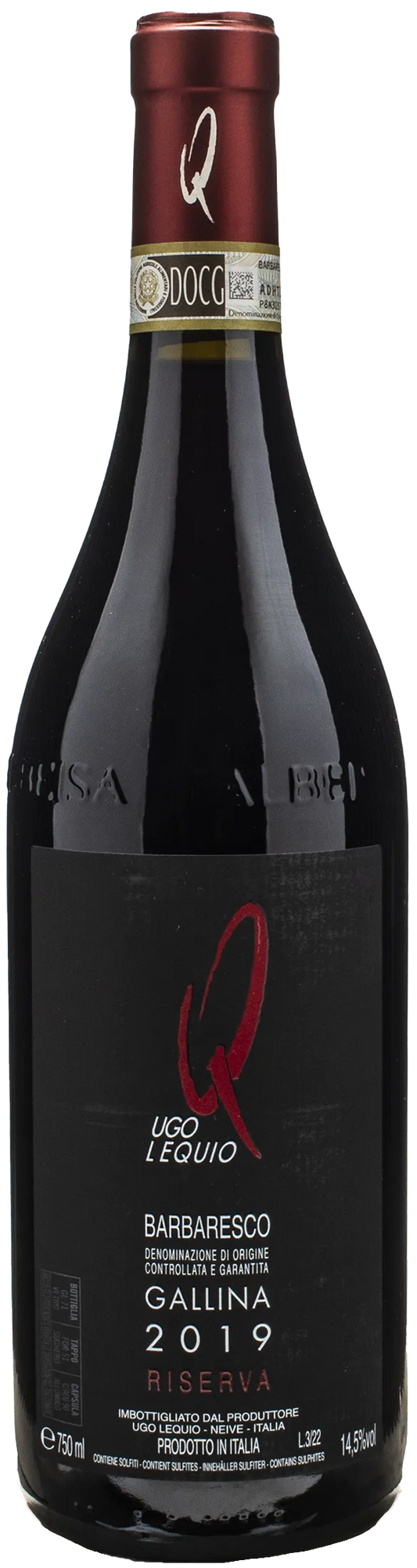 Ugo Lequio Barbaresco Gallina Riserva 2019