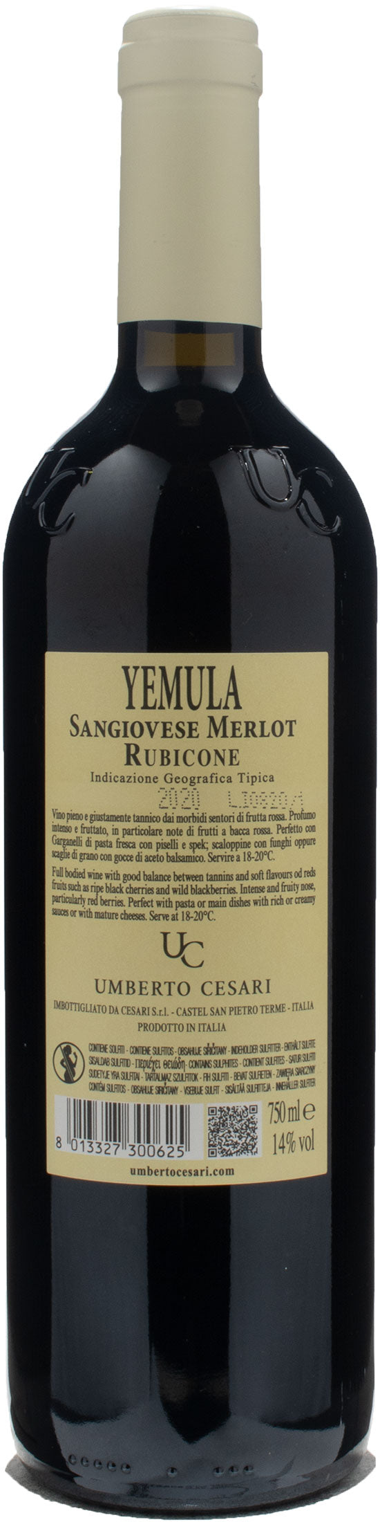 Umberto Cesari Sangiovese Merlot Yemula 2020
