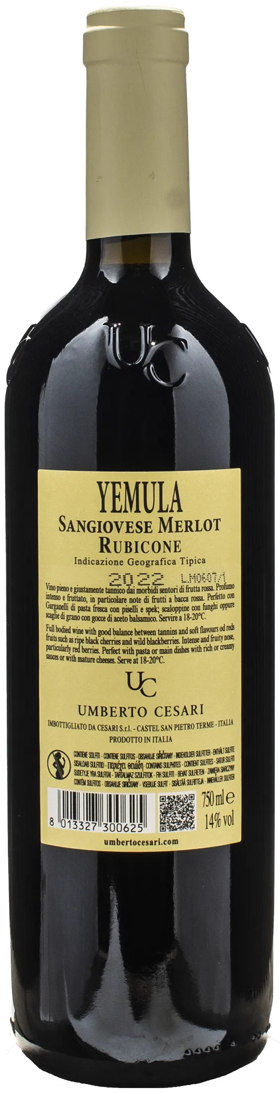 Umberto Cesari Sangiovese Merlot Yemula 2022