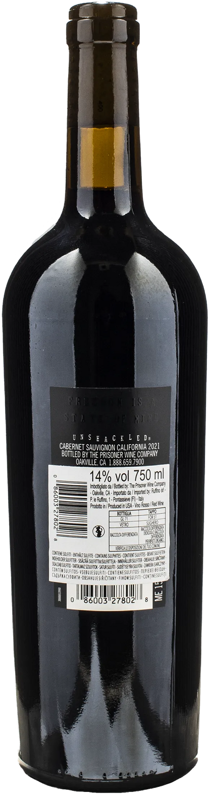 Unshackled Cabernet Sauvignon 2021