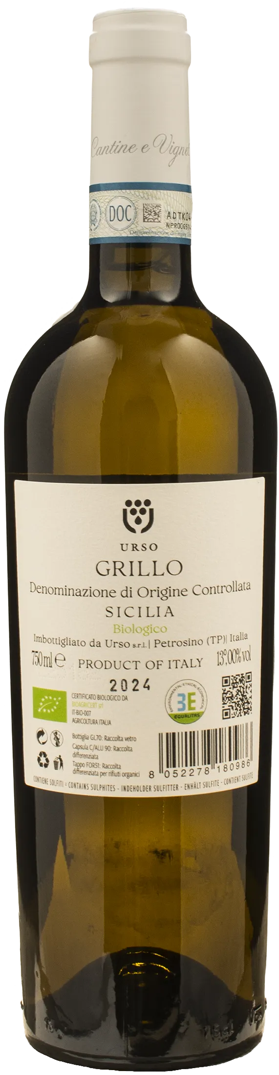 Urso Sicilia Grillo 2024