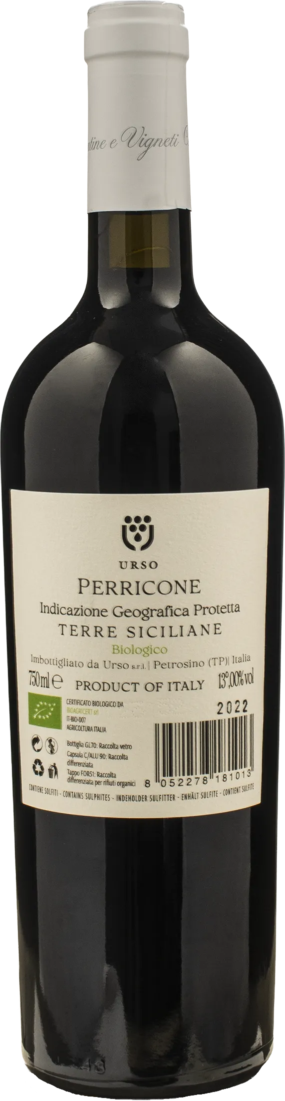 Urso Terre Siciliane Perricone 2022