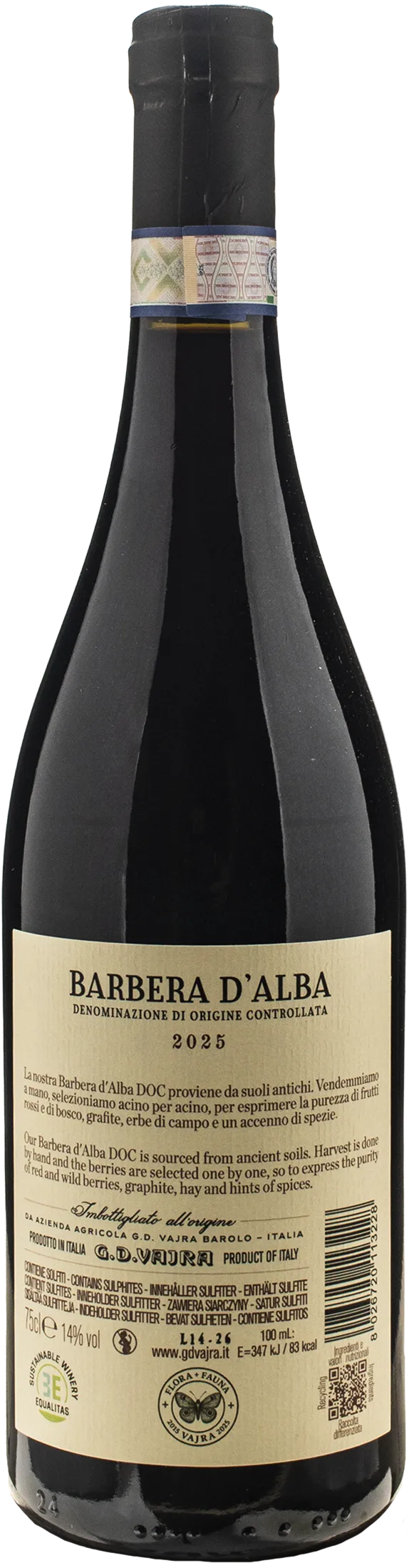 Vajra G.D. Barbera d'Alba 2025