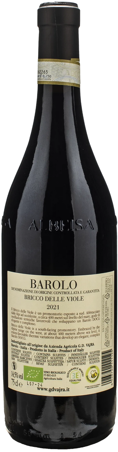 Vajra G.D. Barolo Bricco delle Viole 2021