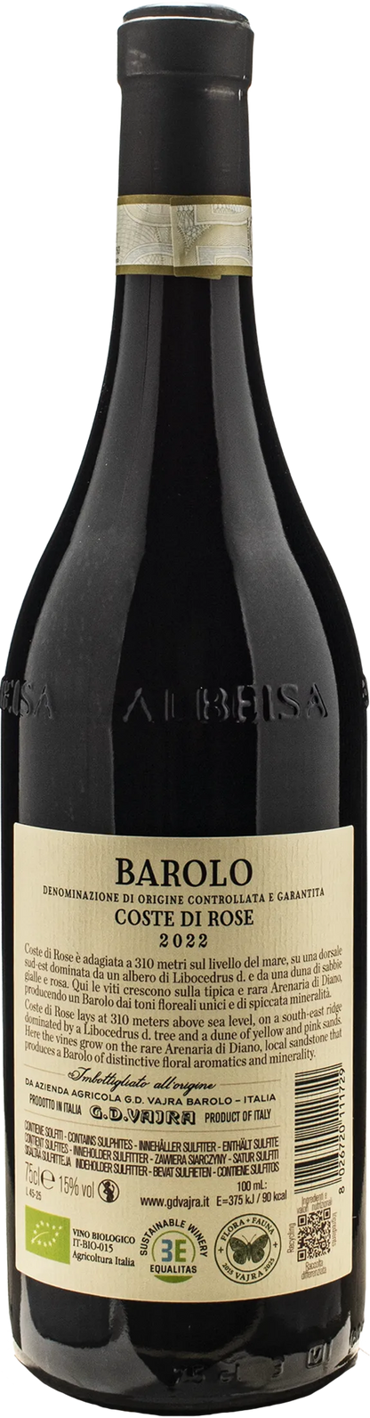 Vajra G.D. Barolo Coste di Rose 2022