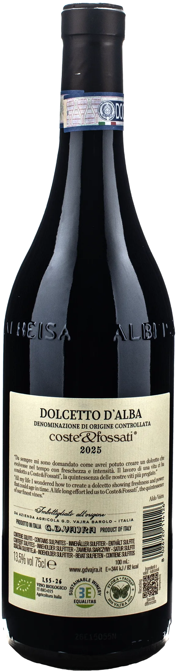 Vajra G.D. Dolcetto d'Alba Coste&Fossati 2025