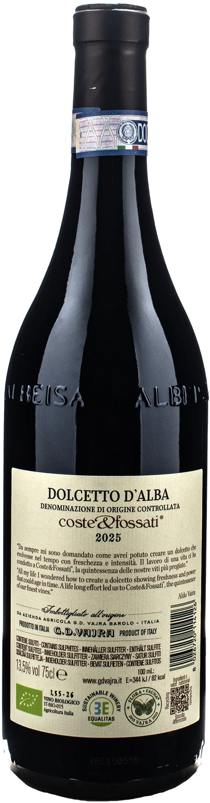 Vajra G.D. Dolcetto d'Alba Coste&Fossati 2025