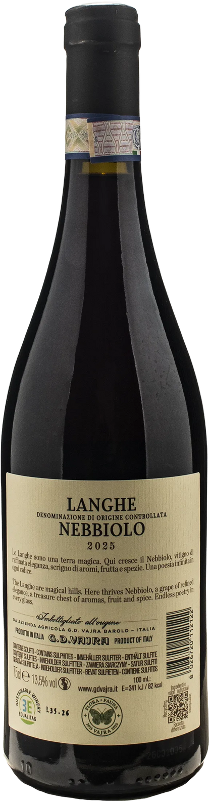 Vajra G.D. Langhe Nebbiolo 2025