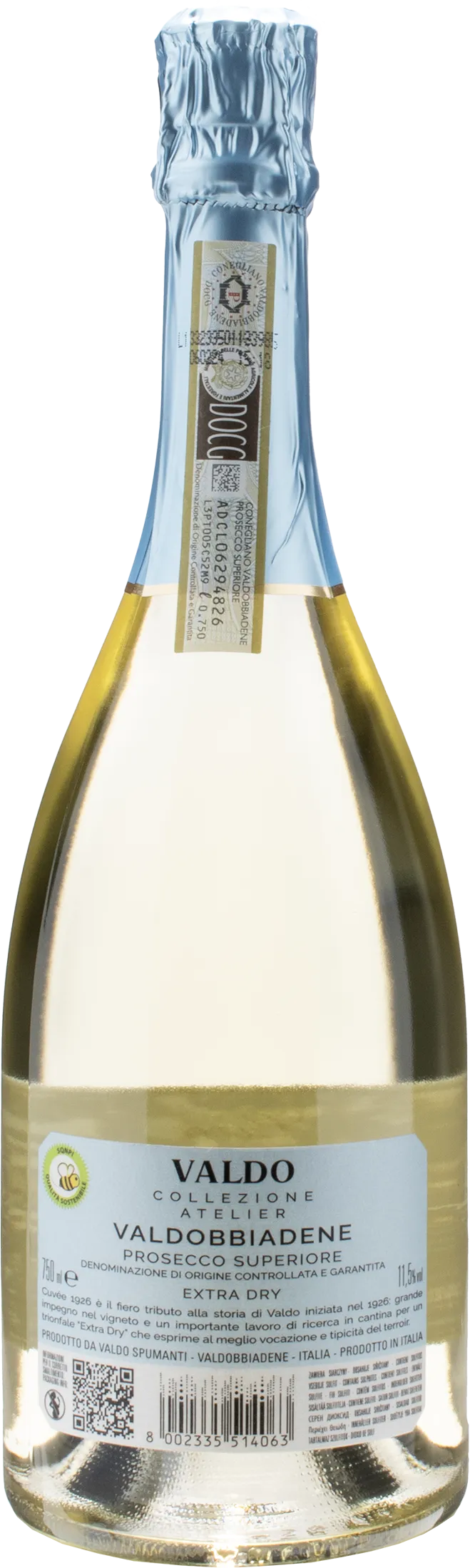 Valdo Valdobbiadene Collezione Atelier Prosecco Superiore Cuvee 1926 Extra Dry