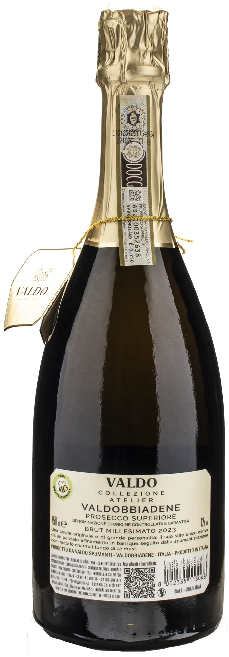 Valdo Valdobbiadene Prosecco Superiore Cuvée del Fondatore Collezione Atelier Millesimato Brut 2023