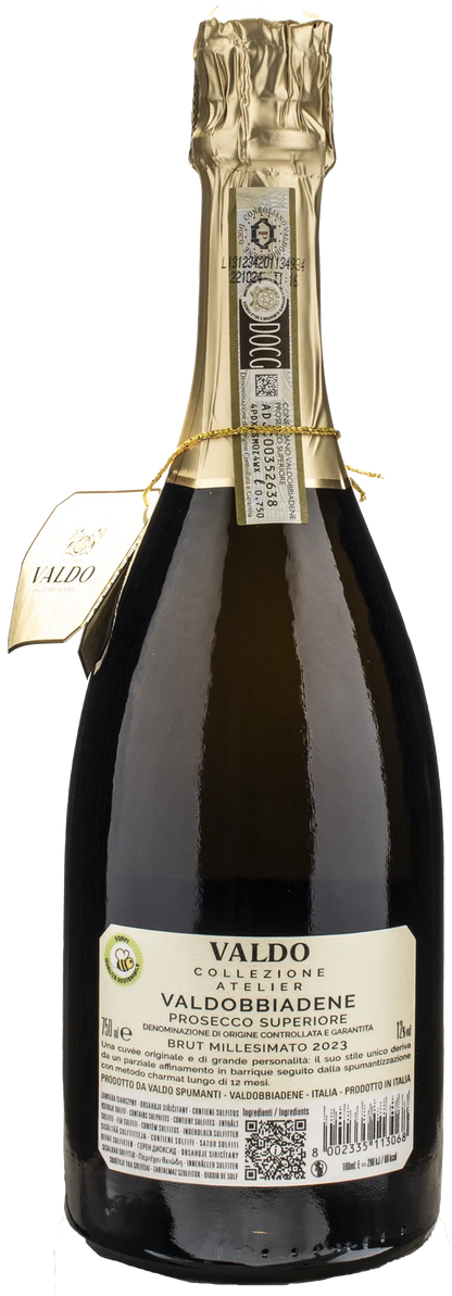 Valdo Valdobbiadene Prosecco Superiore Cuvée del Fondatore Collezione Atelier Millesimato Brut 2023