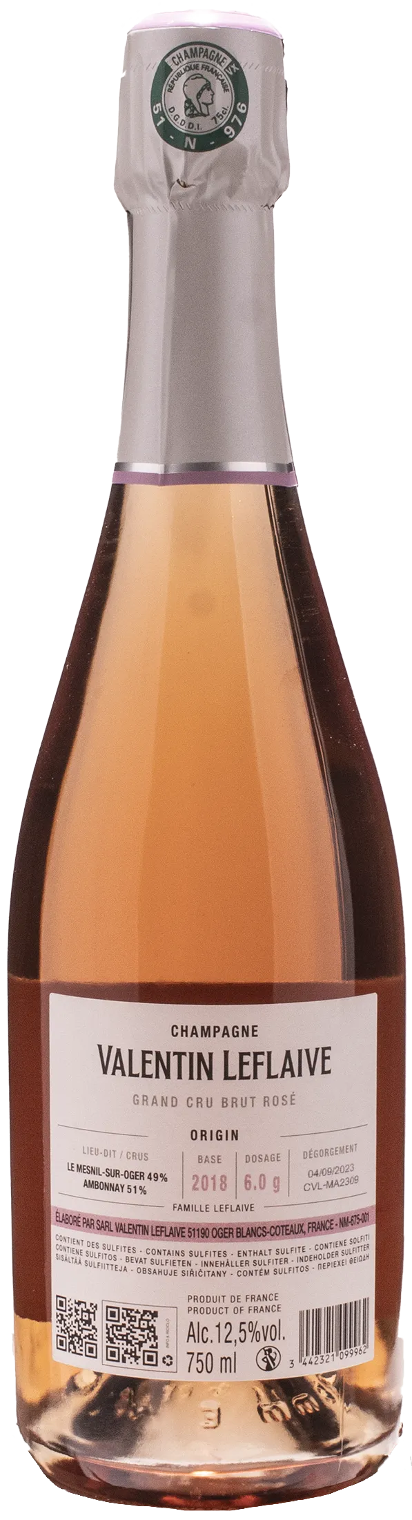 Valentin Leflaive Champagne Grand Cru Rosè Brut
