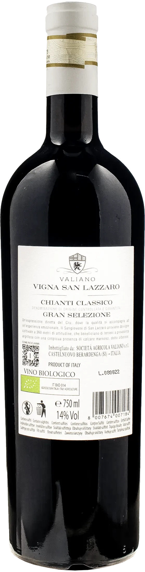 Valiano Chianti Classico Gran Selezione San Lazzaro 2020