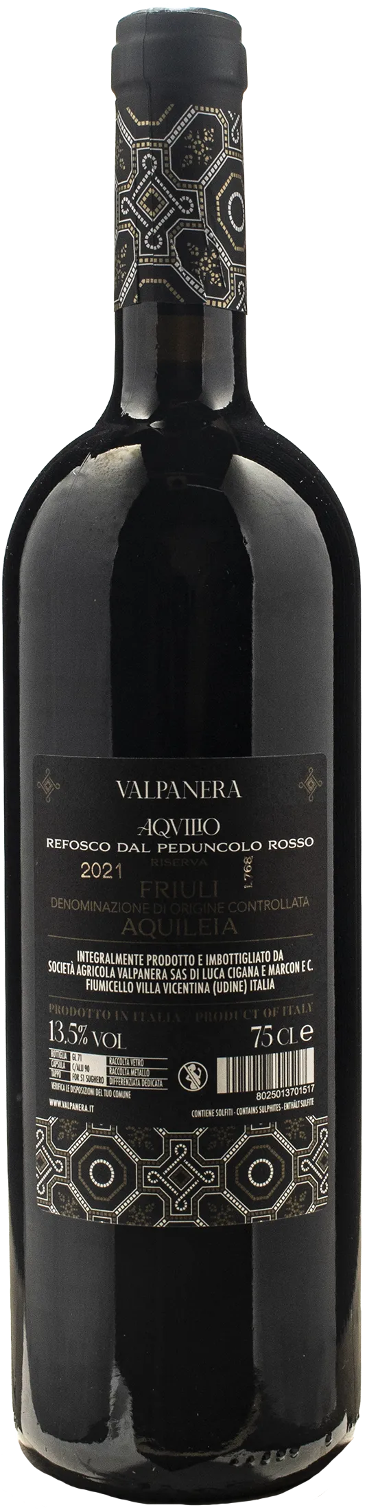 Valpanera Aqvilio Refosco dal Peduncolo Rosso Riserva 2021