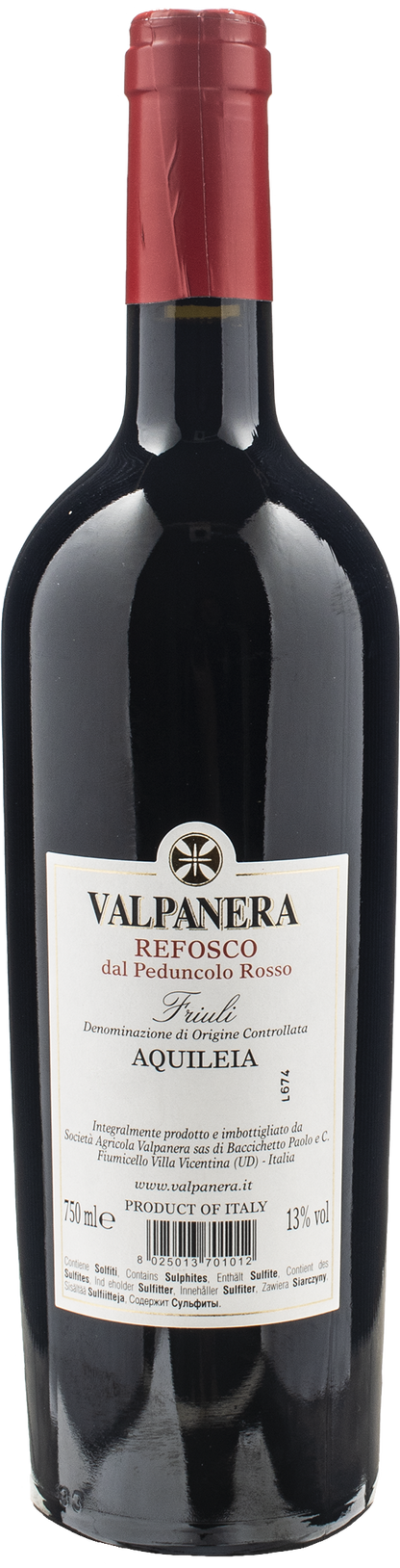 Valpanera Refosco dal Peduncolo Rosso Aquileia 2022