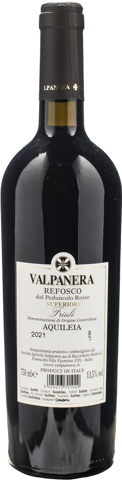 Valpanera Refosco dal Peduncolo Rosso Superiore Aquileia 2021