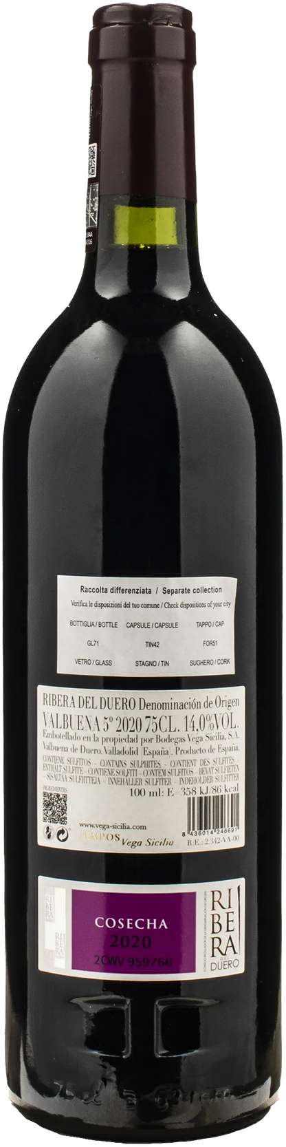 Vega Sicilia Ribera del Duero Valbuena 5° 2020