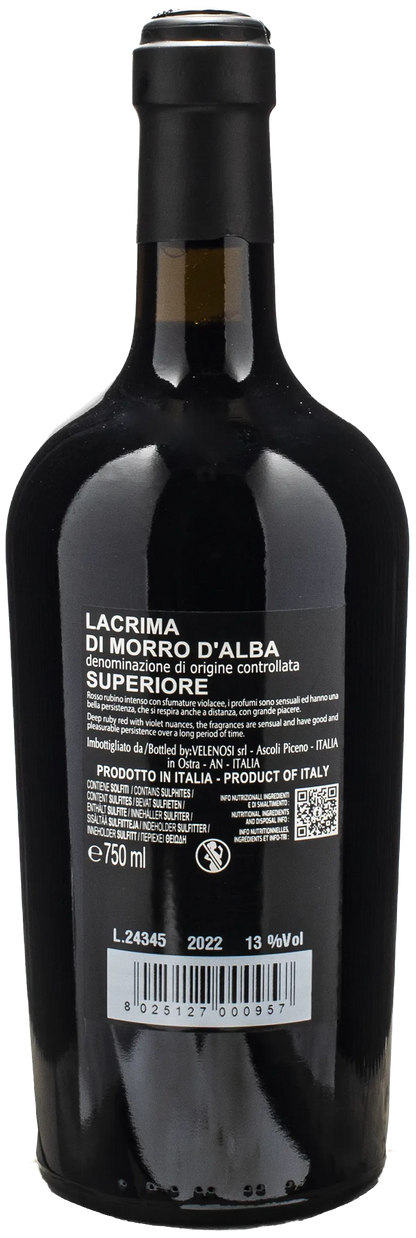 Velenosi Lacrima di Morro d'Alba Superiore Querciantica 2022