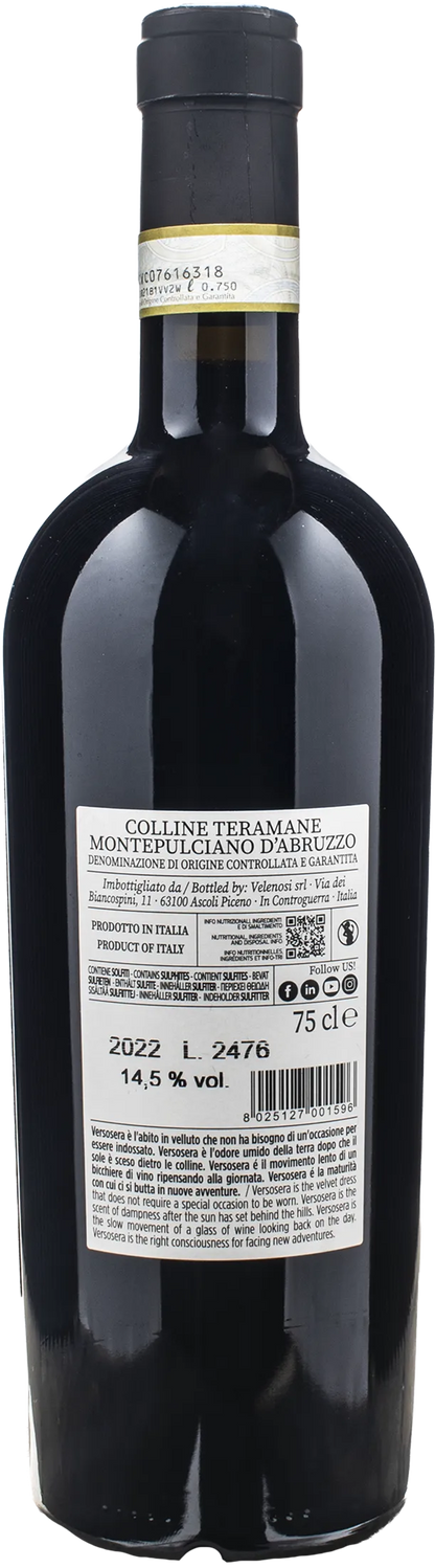 Velenosi Montepulciano d'Abruzzo Verso Sera 2022