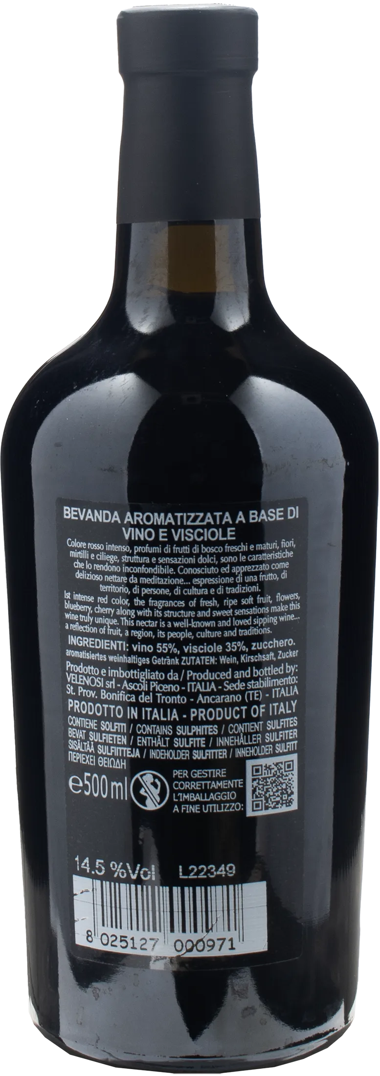 Velenosi Querciantica Vino e Visciole Selezione L 0,50