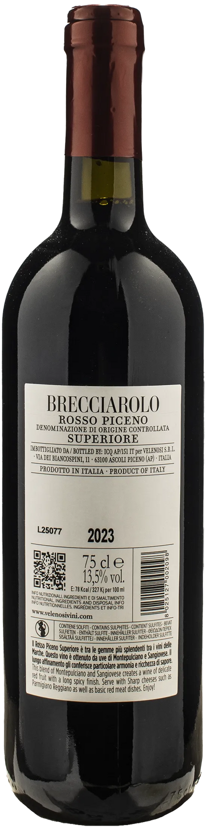 Velenosi Rosso Piceno Superiore Il Brecciarolo 2023