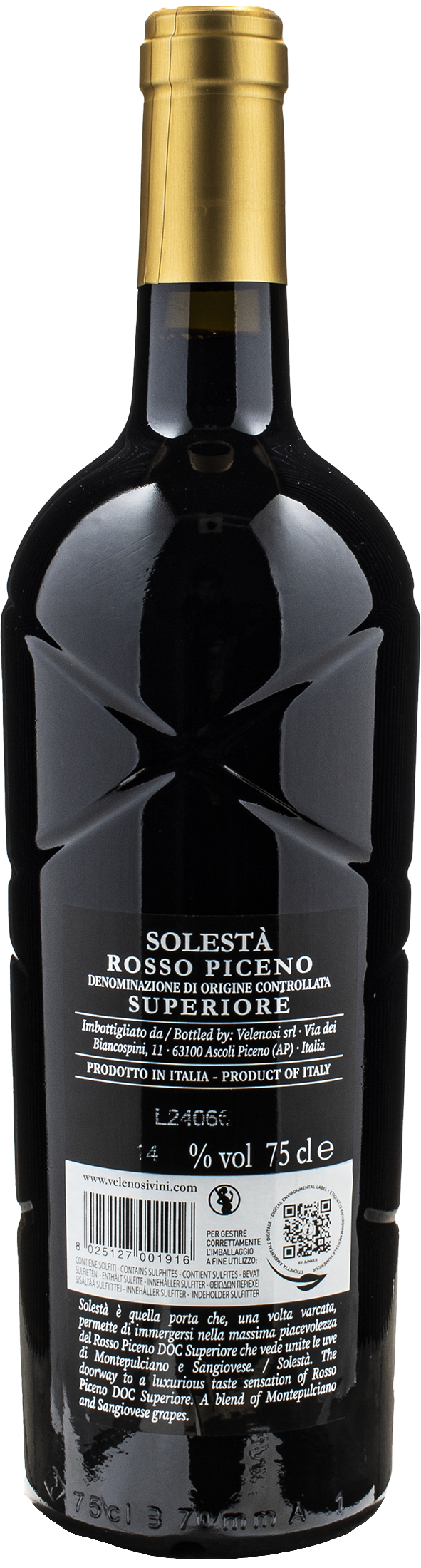 Velenosi Rosso Piceno Superiore Solestà 2022