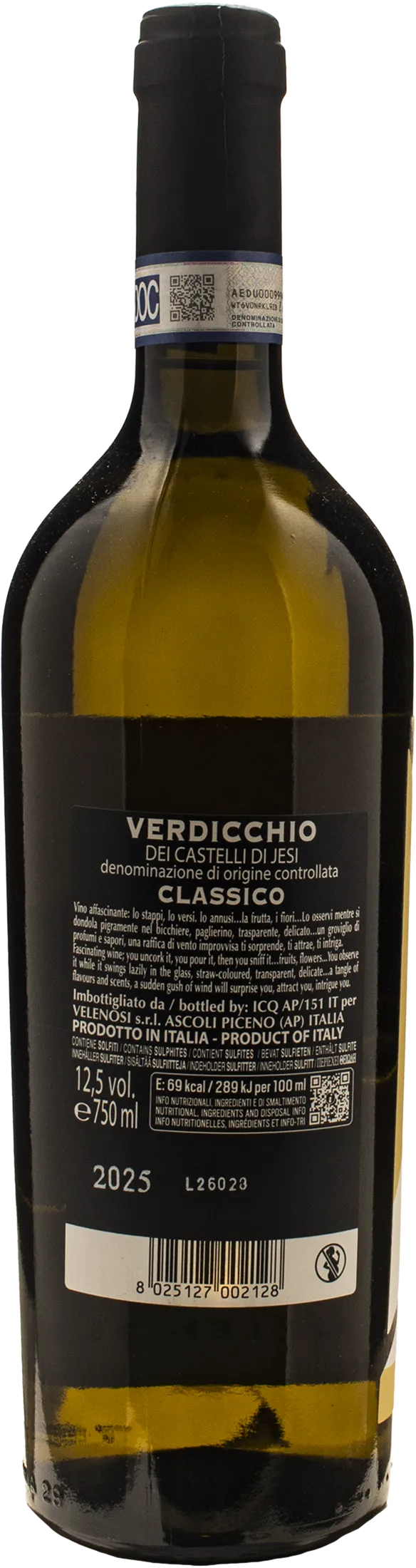 Velenosi Villa Angela Verdicchio dei Castelli di Jesi Classico 2025