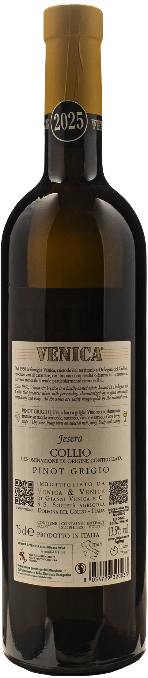 Venica Collio Pinot Grigio Jesera 2025