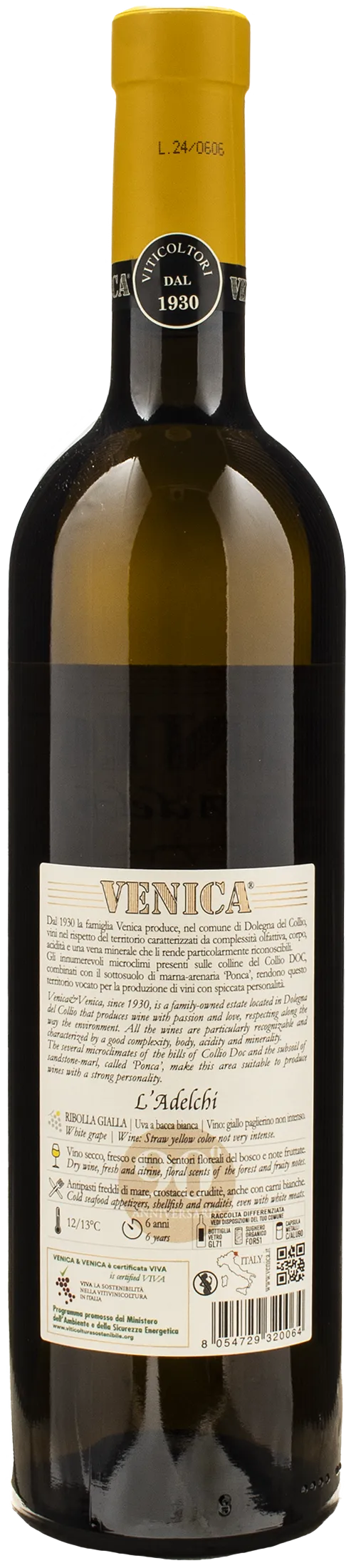 Venica Collio Ribolla Gialla L'Adelchi 2023