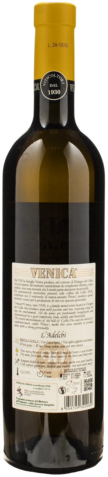 Venica Collio Ribolla Gialla L'Adelchi 2023
