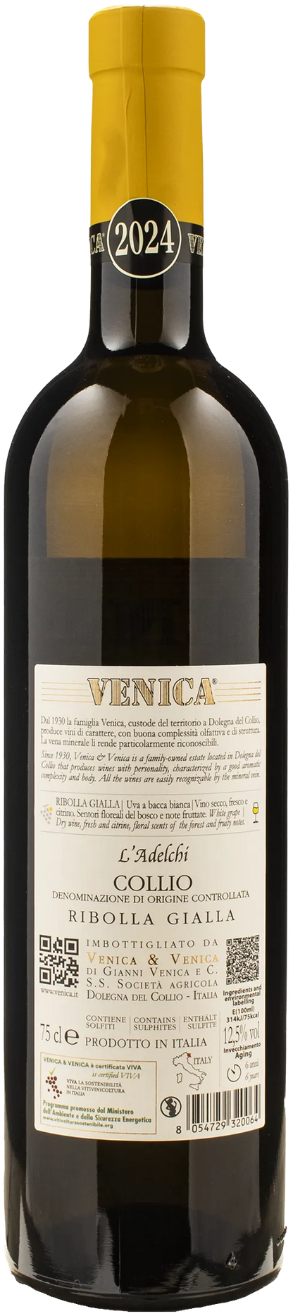 Venica Collio Ribolla Gialla L'Adelchi 2024