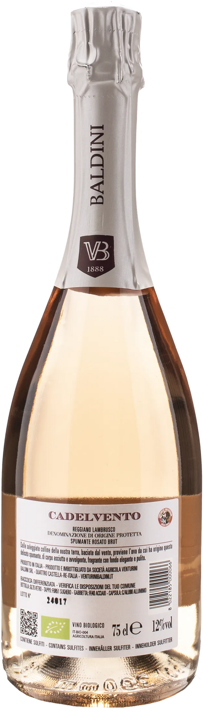 Venturini Baldini Cadelvento Lambrusco Reggiano Rosato Brut