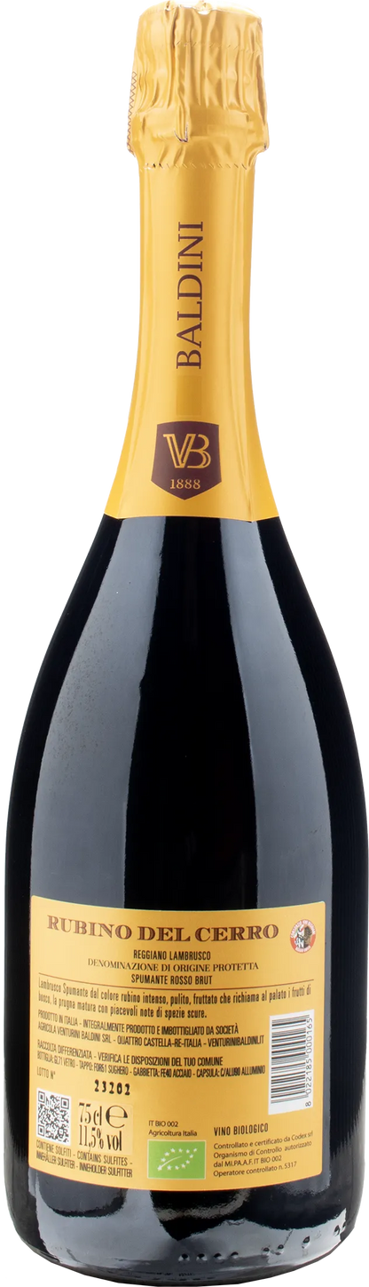 Venturini Baldini Lambrusco Spumante Rubino del Cerro Brut