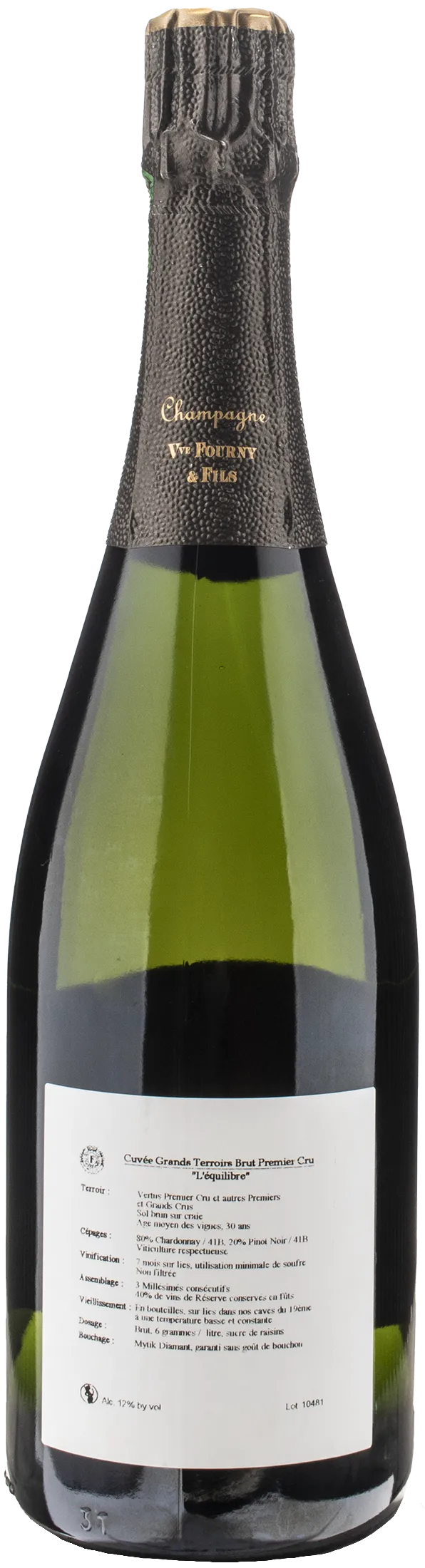 Veuve Fourny et Fils Champagne 1er Cru Grands Terroirs Brut "L'èquilibre"
