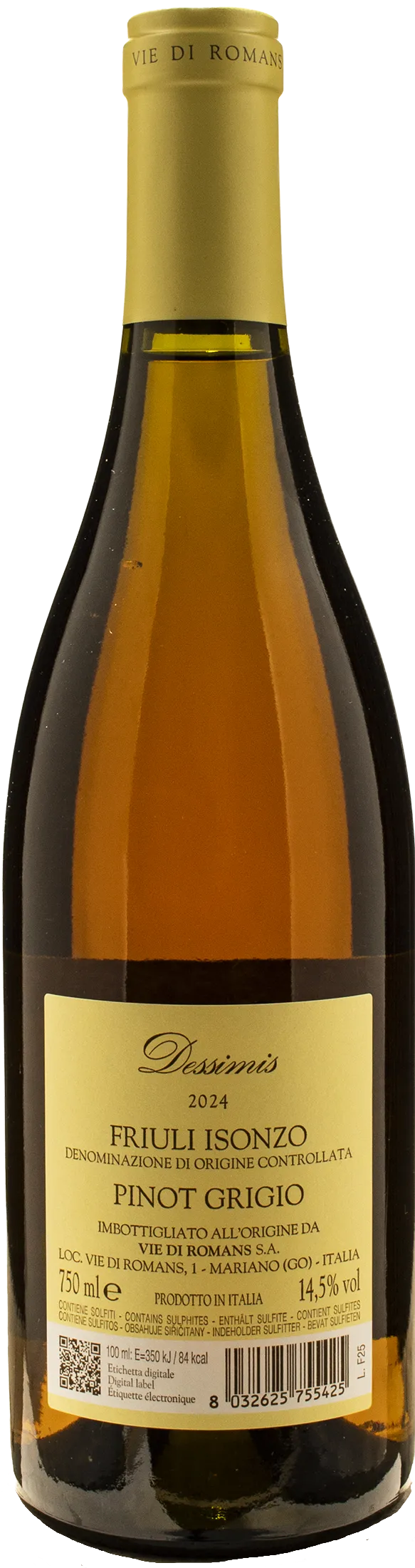 Vie di Romans Pinot Grigio Dessimis 2024