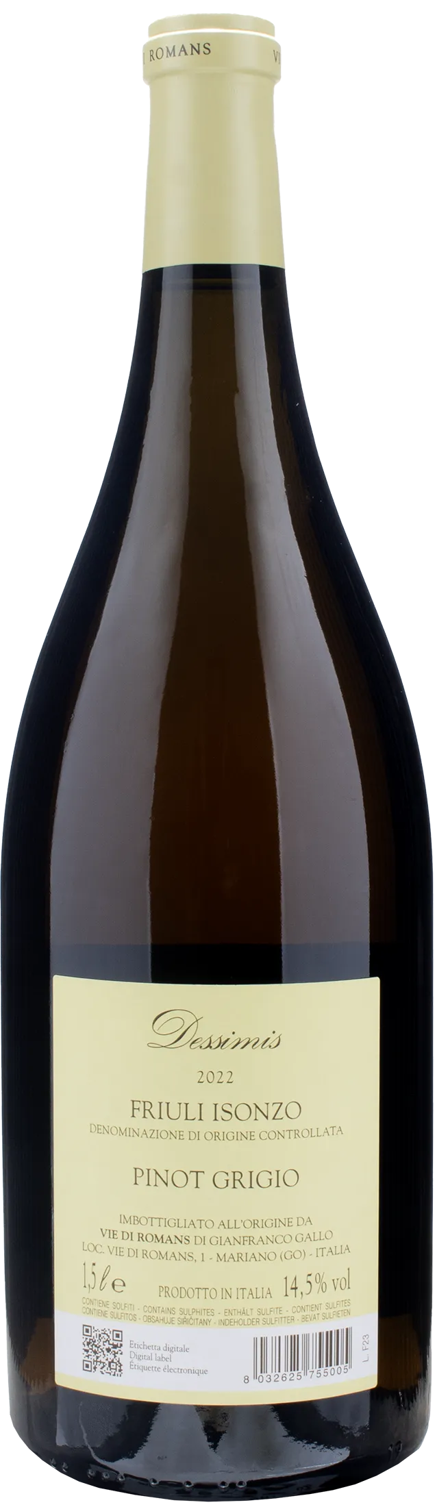 Vie di Romans Pinot Grigio Dessimis Magnum 2022