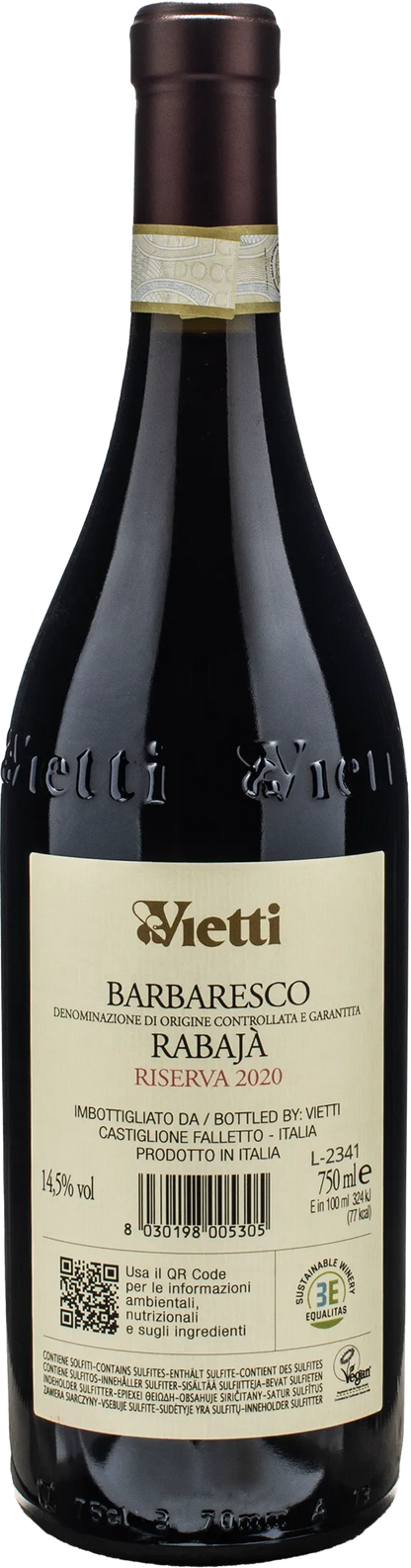 Vietti Barbaresco Riserva Rabaja 2020