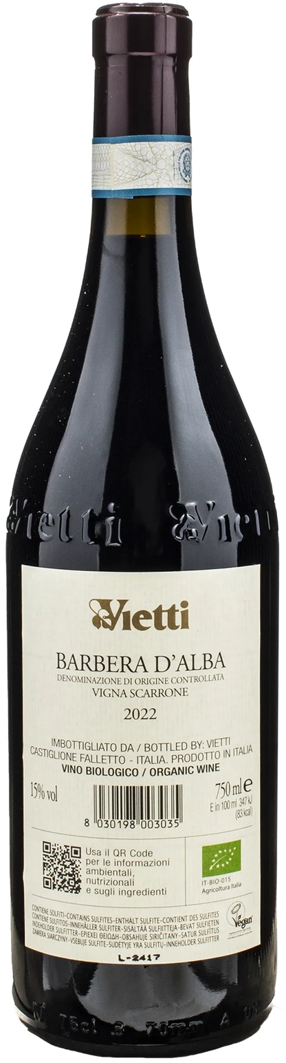 Vietti Barbera d'Alba Vigna Scarrone 2022