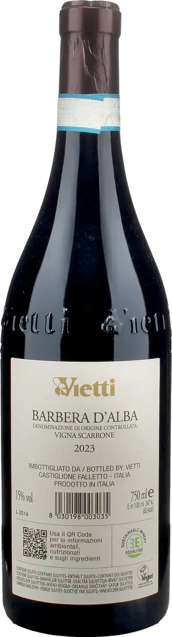 Vietti Barbera d'Alba Vigna Scarrone 2023