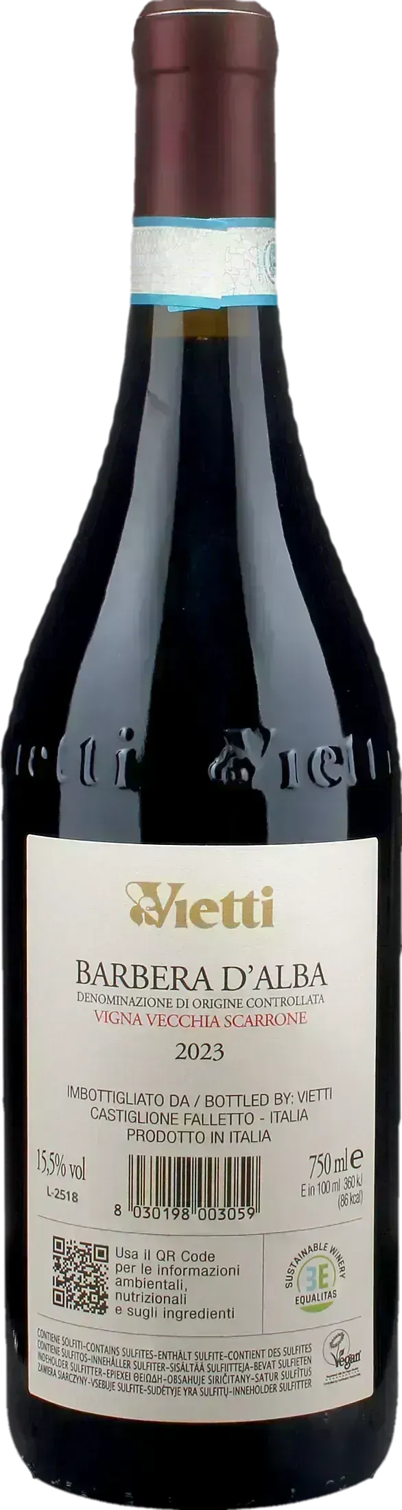 Vietti Barbera d'Alba Vigna Vecchia Scarrone 2023