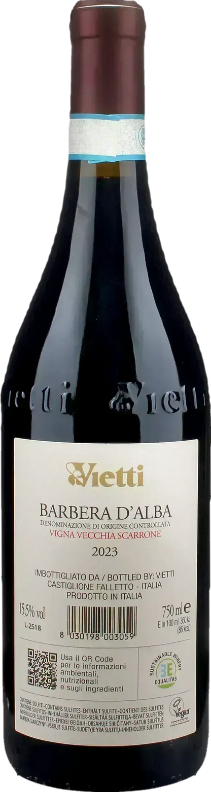 Vietti Barbera d'Alba Vigna Vecchia Scarrone 2023