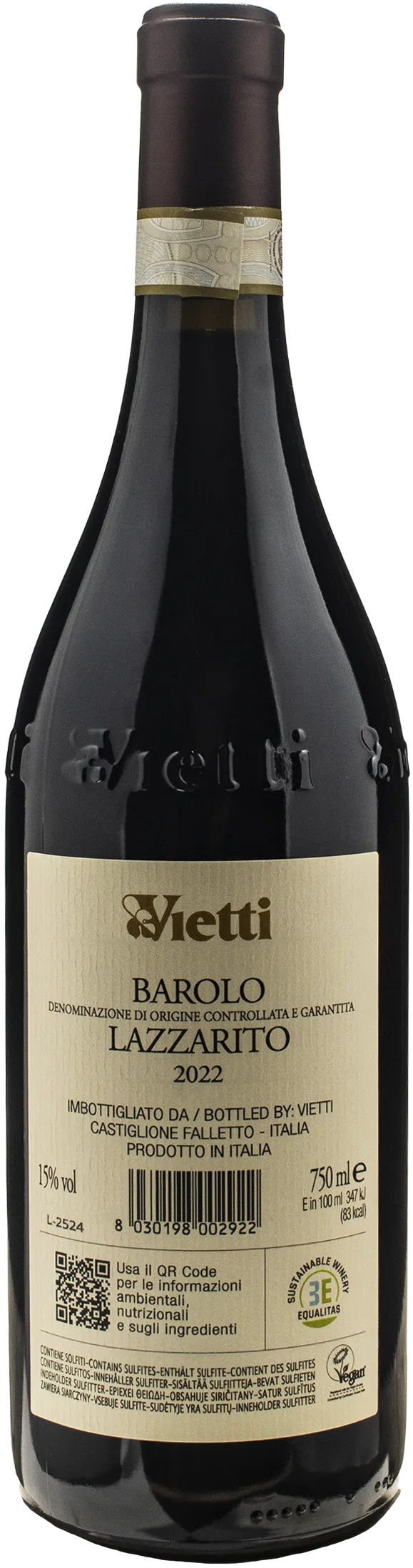 Vietti Barolo Lazzarito 2022