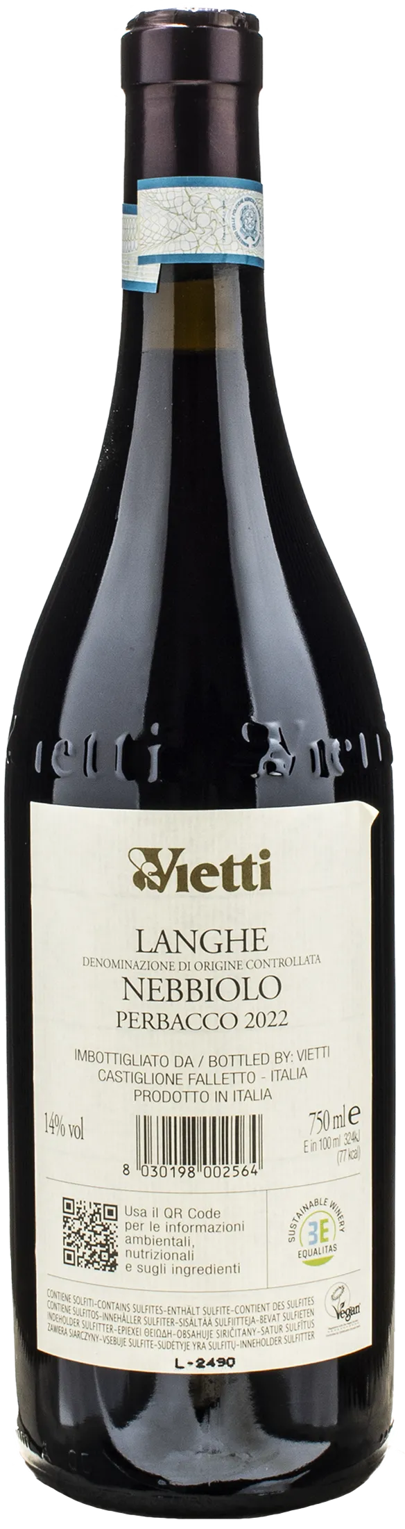 Vietti Langhe Nebbiolo Perbacco 2022