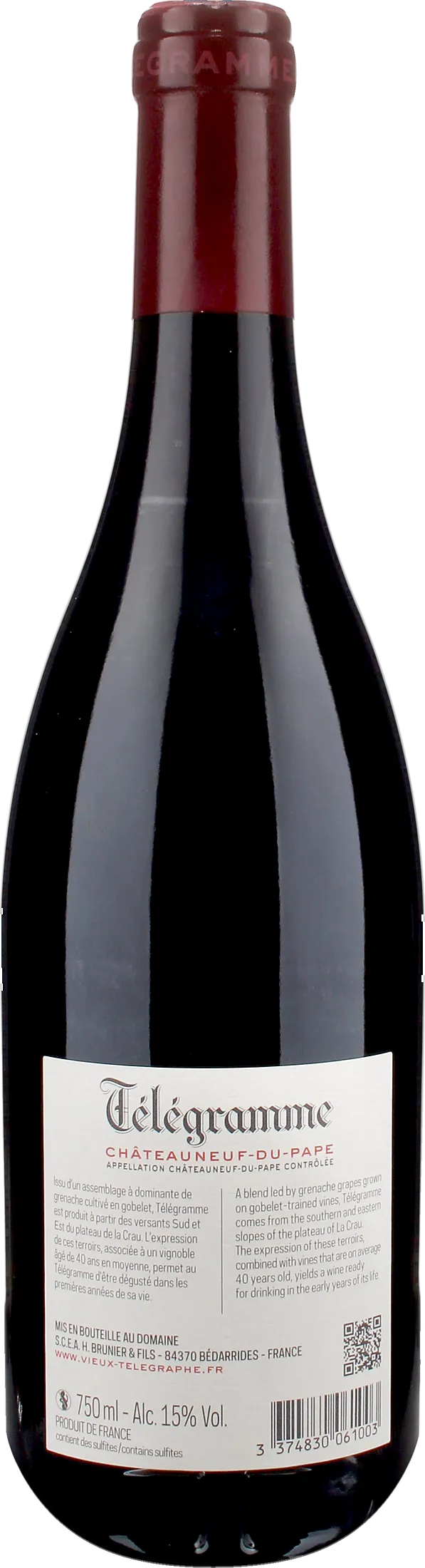 Vieux Telegraphe Chateauneuf du Pape Rouge Telegramme 2023