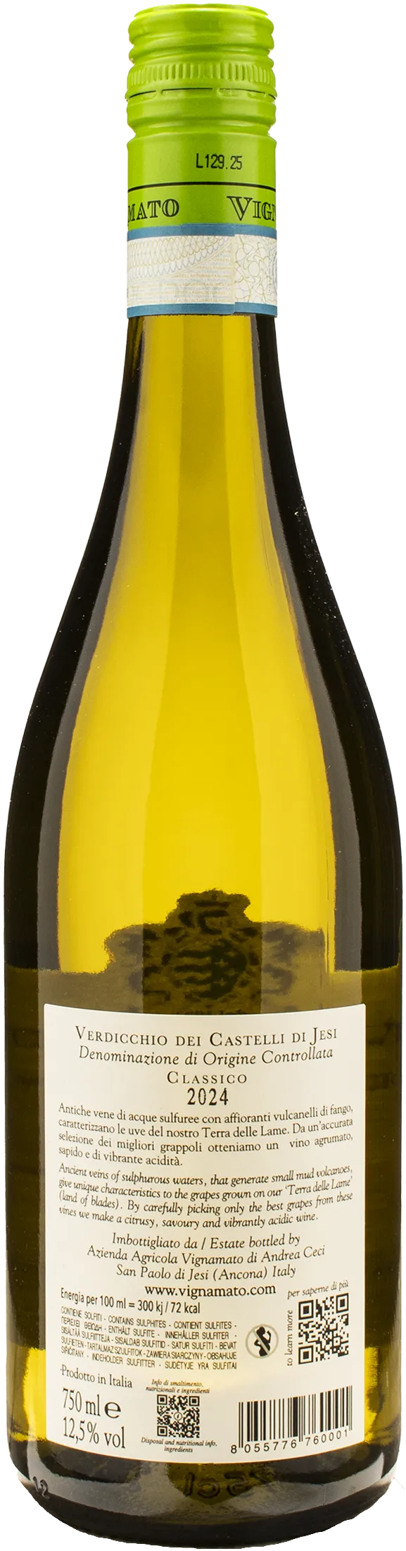Vignamato Verdicchio dei Castelli di Jesi Terra delle Lame Classico 2024