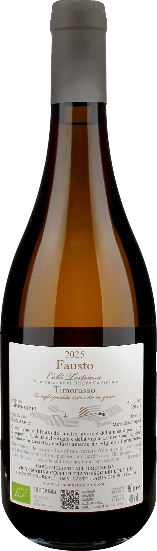 Vigne Marina Coppi Timorasso Fausto 2025