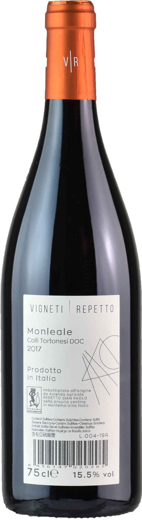 Vigneti Repetto Colli Tortonesi Barbera Monleale 2017