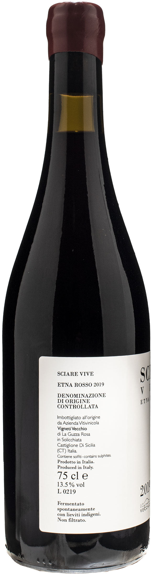Vigneti Vecchio Etna Rosso Sciare Vive 2019