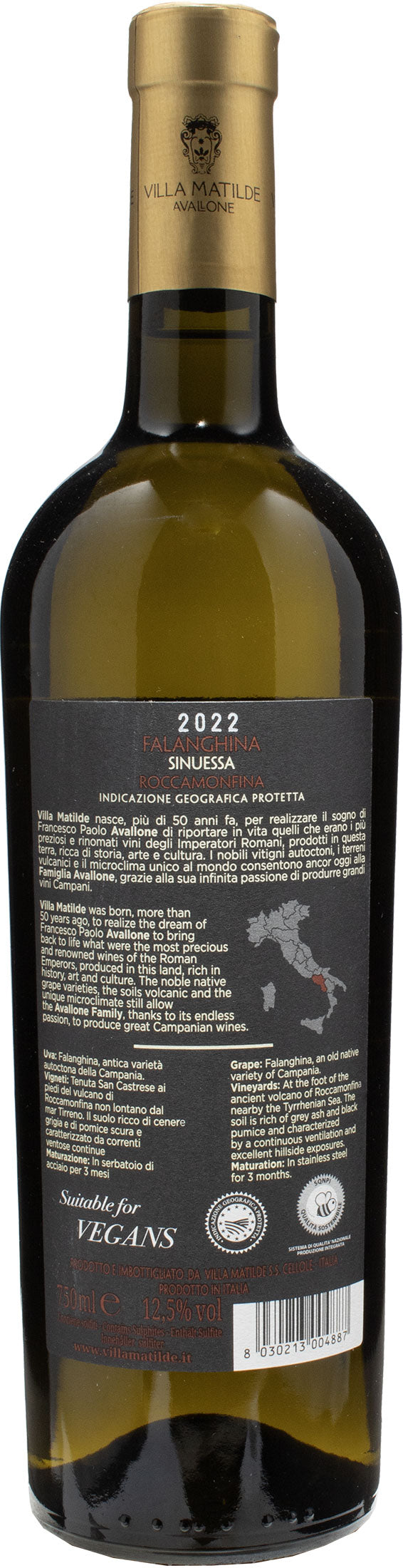 Villa Matilde Avallone Falanghina Sinuessa Roccamonfina 2022